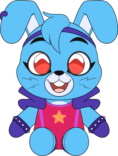 Ruined Glamrock Bonnie Plush (9in)