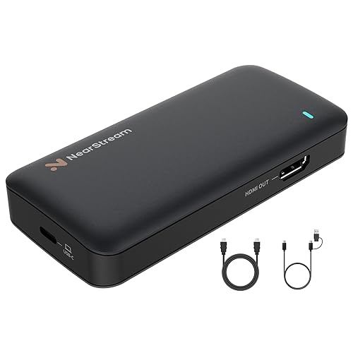 NearStream 4K HDMI Capture Card, USB 3.0 Video Capture Card for Streaming, Recording in 1080P 60FPS with Ultra-Low Latency, Compatible with PS4/PS5/Switch in OBS, YouTube, Works with PC/Mac (CCD10) - 1080P60-CCD10