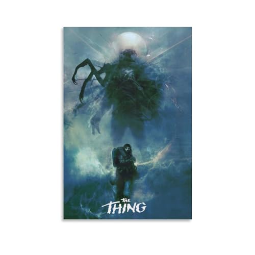 The Thing (1982) Movie Posters Horror Movie Posters Canvas Prints Room Decor Canvas Wall Art Prints for Wall Decor Room Decor Bedroom Decor Gifts Posters 24x36inch(60x90cm) Unframe-style - 24x36inch(60x90cm) - Unframe-style