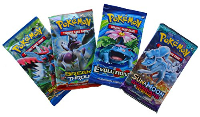 Pokemon TCG: 4 boosters - 40 Cartes au Total | Value Pack Comprend 4 blisters de Cartes aléatoires | 100% Authentique Packs d'extension de Marque