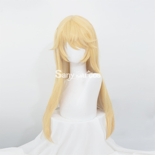 【In Stock】Game Genshin Impact Fischl Von Luftschloss Narfidort Blond Long Cosplay Wig