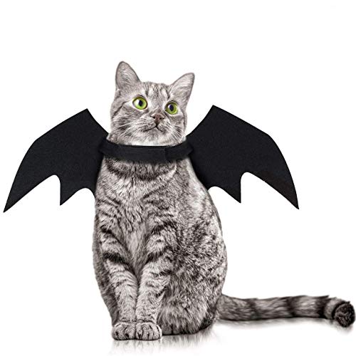obqo Halloween Pet Bat Wings Cat Dog Bat Costume Pet Costume Halloween Accessory for Puppy Dog and Cat