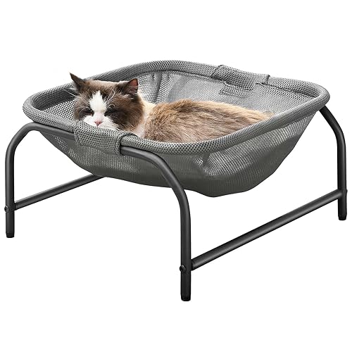JUNSPOW Square Cat Bed Pet Hammock Bed Free-Standing Cat Sleeping Cat Bed Cat Supplies Pet Supplies Whole Wash Stable Cat Hammock