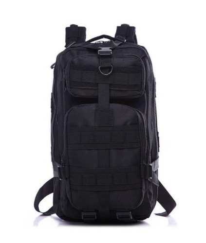 Army Style Waterproof Outdoor Hiking Camping Backpack - Black
