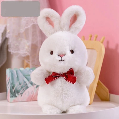 Adorable Long-Eared Bunny Doll - White / 23cm 0.15kg