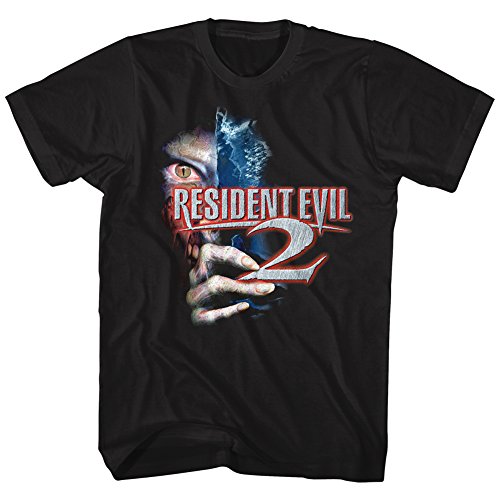 Resident Evil 2 Horror Science Fiction Film Video Game Eye Hand Adult T-Shirt - Adult - 5X-Large - Black