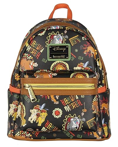Loungefly Disney Lion King Multi-Character Tribal Patterns Allover Print Mini Backpack