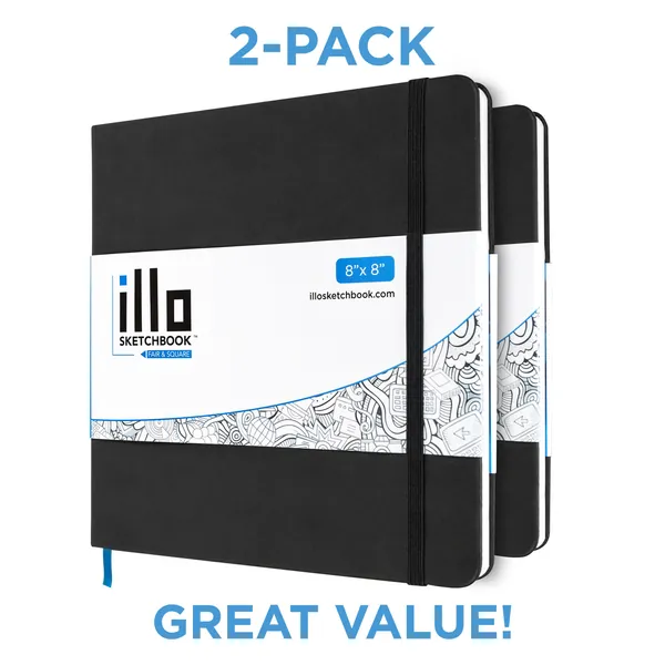 illo sketchbook 8x8  2-pack 