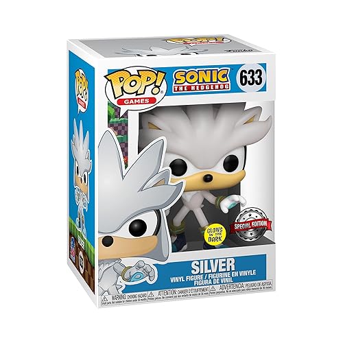 Funko Pop Sonic The Hedgehog - Silver Glow 30th Anniversary