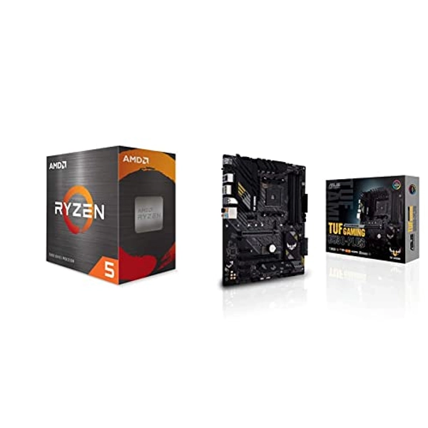 AMD Ryzen 5 5600X Box, Large + ASUS TUF Gaming B550-Plus Mainboard Sockel AM4