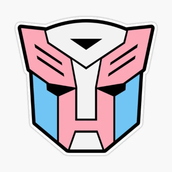 Transformers - Transgender Pride Flag Medium Size Sticker by DrBoomerang