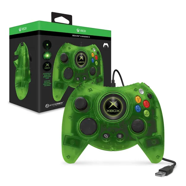Hyperkin Duke Wired Controller for Xbox One/ Windows 10 PC (Green Limited Edition) - Officially Licensed by Xbox - 
