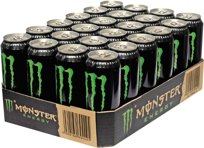Monster Energy, Förpackning med 24, engångs (24 x 500 ml)
