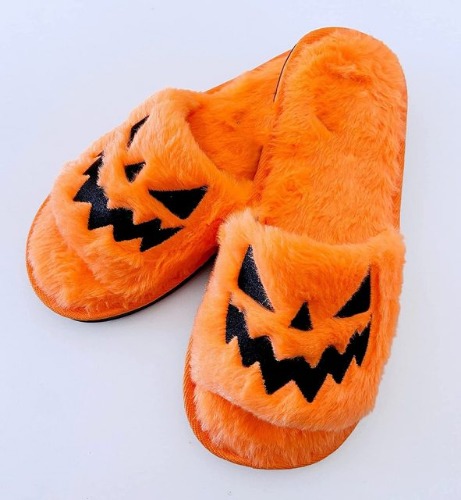 Halloween Slippers - Orange / us9(25.5cm)