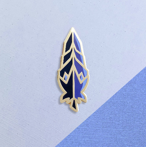 Corviknight Feather Enamel Pin by Shumi Collective