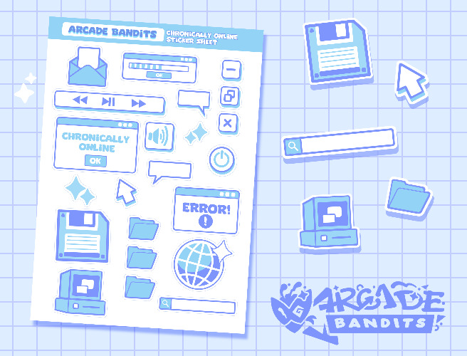 Chronically Online | Sticker Sheet