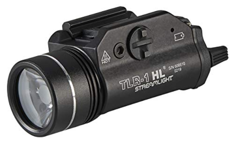 Streamlight 69260 TLR-1 HL 1000-Lumen Weapon Light with Rail Locating Keys and Lithium Batteries, Box, Black - Black - Light Only - Light