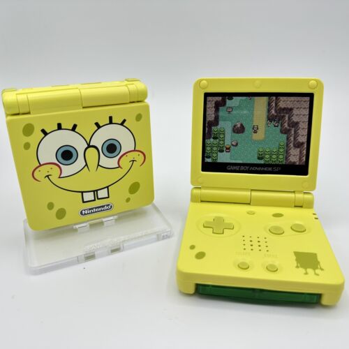 Gameboy Advance SP AGS-001 or IPS SpongeBob Yellow *Glass Lens & New Battery*  | eBay