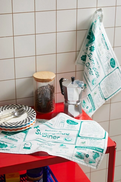 Sunny Side Up Diner Tea Towel Set
