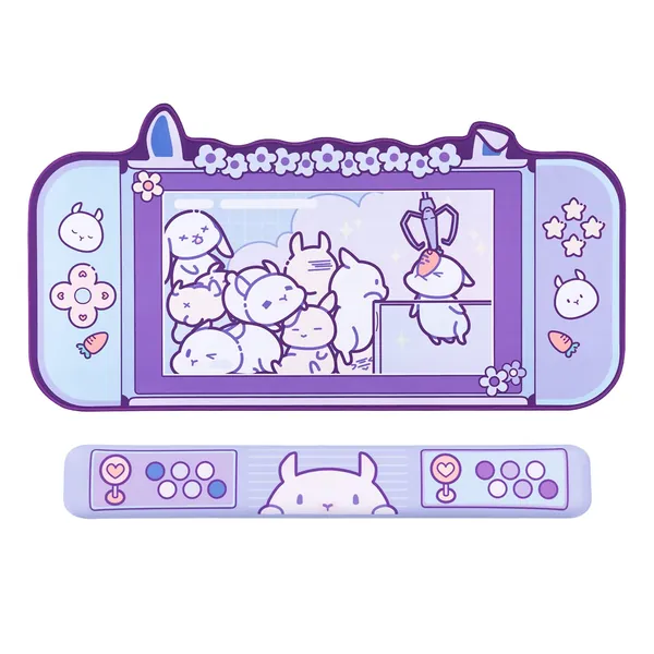 Rabbit Mouse Pad and Wrist Rest Set