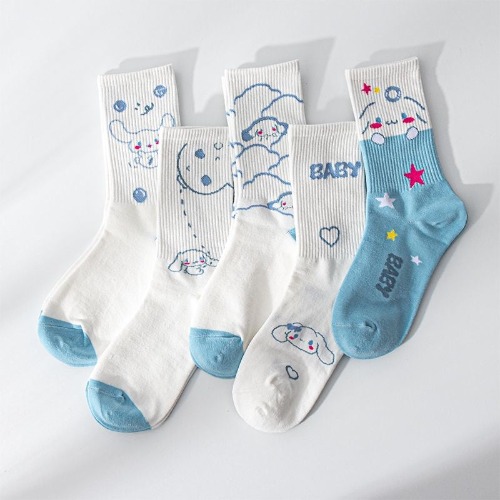Sweet Puppy Sock Sets - 5pcs Set 1
