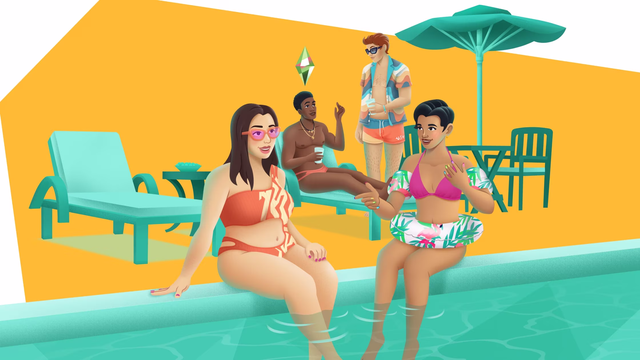 The Sims™ 4 Poolside Splash Kit