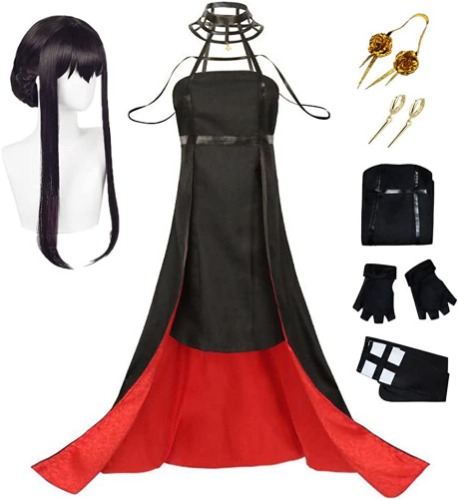 Yor Forger Cosplay Costume Loid Forger Costume Uniform Outfit with Wig - Yor X-Large