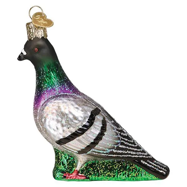 Old World Christmas Ornaments Pigeon Glass Blown Ornaments for Christmas Tree - 