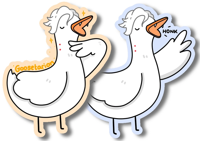 Goosetarion Sticker Vinyl | Vampire Goose | RPG stickers