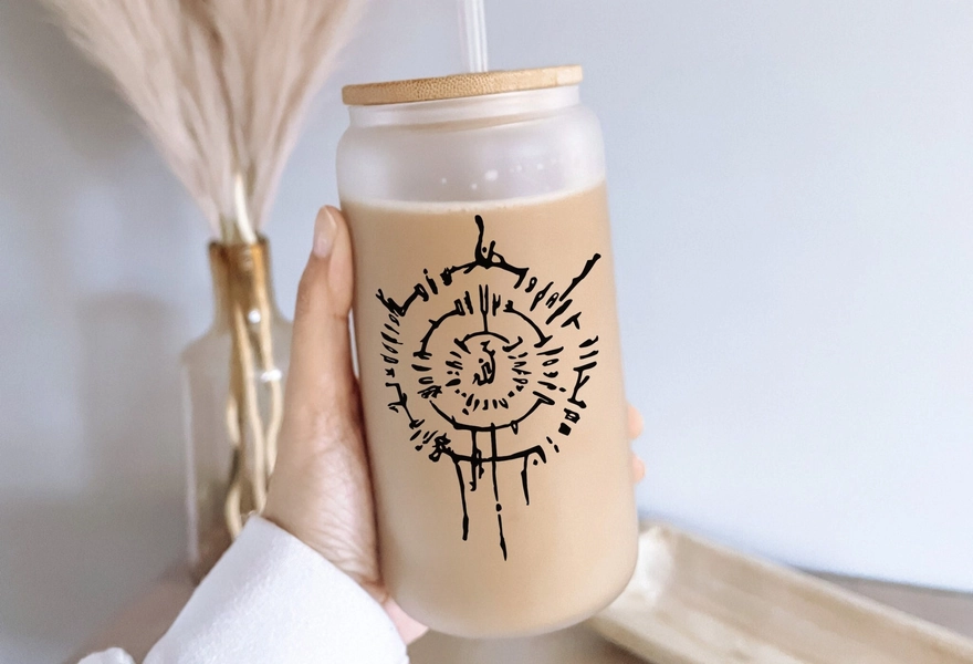 Video Game Libbey Glass Can Gift For Gamers, Clear Frosted Tumbler, Gamer Cups, Iced Coffee Cup, Cup with Lid, Tumbler With Straw, Christmas