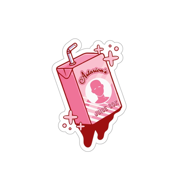Astarions Juice Box Kiss-Cut Sticker