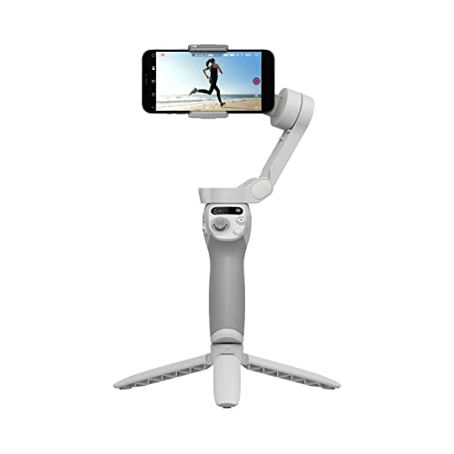 DJI OSMO Mobile SE Smartphone-Gimbal, 3-Achsen-Stabilisierung, handlich und faltbar, Android- und iPhone-Gimbal mit ShotGuides, Smartphone-Gimbal mit ActiveTrack 6.0, Vlog-Stabilisator - Osmo Mobile SE - Single