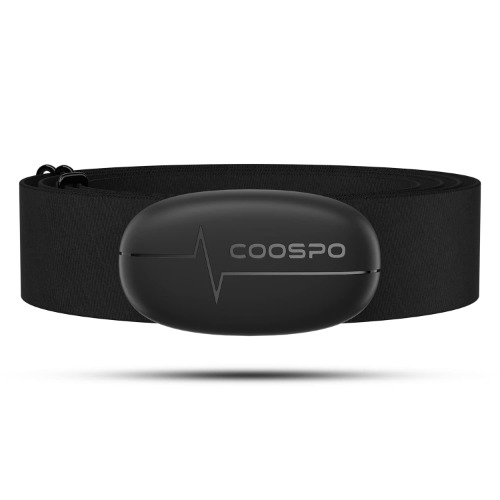 COOSPO H6 Heart Rate Monitor Chest Strap Bluetooth 4.0 ANT+ IP67 Waterproof Chest Heart Rate Sensor for Peloton Zwift Polar DDP Yoga Map My Ride Garmin Sports Watches - 