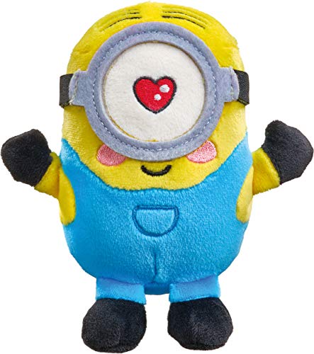 Schmidt Spiele 42729 Despicable Me Minions Stuart Enamorado de Peluche, 15 cm, Multicolor
