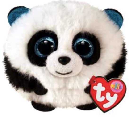 Ty- Peluche, Color Blanco Negro, 10 CM (TY42526) - Bamboo Panda