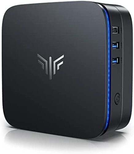 NiPoGi Mini PC, 8GB RAM 128GB SSD Ιntel Celeron J3455 Windows 10 Pro Mini Ordenador, Soporte 2.5" SSD/mSATA SSD, 2.4G+5G WiFi, Gigabit Ethernet, BT 4.2, 4K, Dual HDMI Office Mini Computadora - 8GB RAM+128GB SSD / Celeron J3455