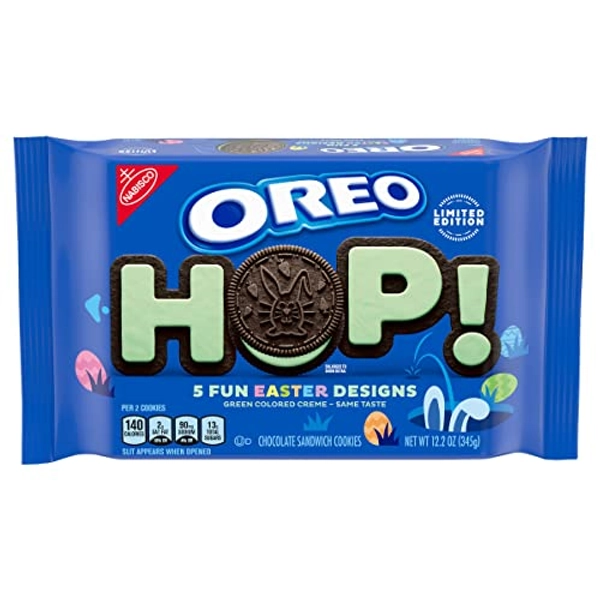 OREO Green Creme Easter Chocolate Sandwich Cookies, Limited Edition, Easter Cookies, 12.2 oz