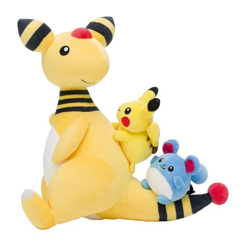 Ampharos Pikachu & Marill Plush
