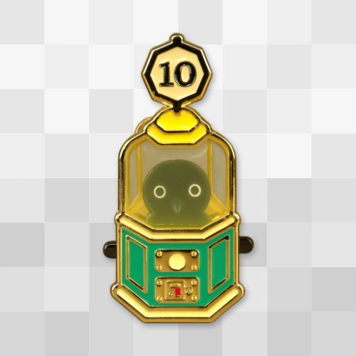 Fortune Teller Crow Sliding Pin