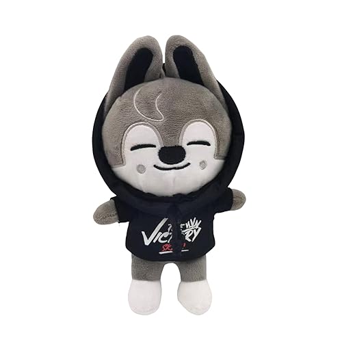 Gonii Cute Anime Cosplay Plush,9.8In Plush Toys,Creative Soft Stuffed Cartoon Plush Toy Gift Toys for Kids Fans (Wolf Chan) - Wolf Chan