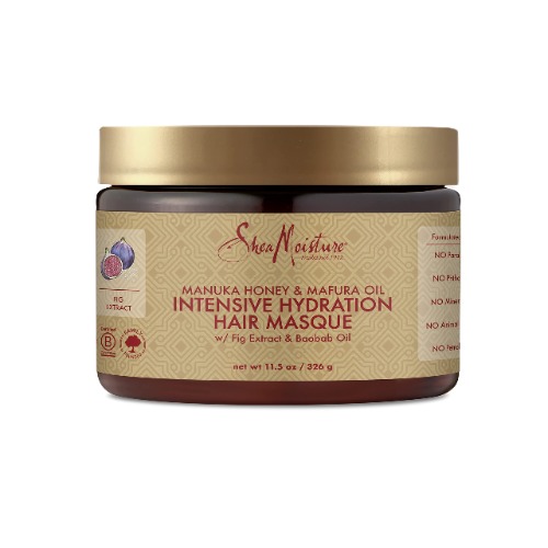 SheaMoisture Intensive Hydration Hair Masque Manuka Honey & Mafura Oil For Dry, Damaged Hair Deep Conditioning Hair Treatment 11.5 oz - 11.5 Fl Oz (Pack of 1)
