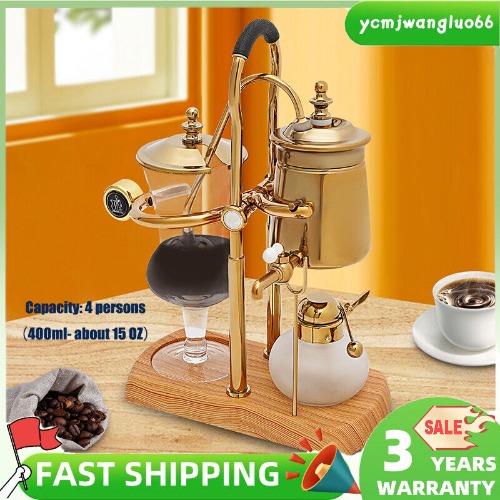 Retro Coffe Maker Belgian Belgium Luxury Royal Family Balance Syphon Coffee Make