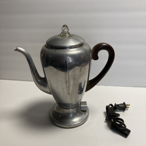 Vintage MIRRO-MATIC Percolator Coffee Maker 102M 8 Cups Working