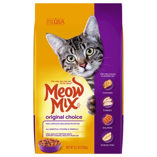 Meow Mix Original Choice Dry Cat Food - Dry Food Original Choice 6.3 Pound (Pack of 1)