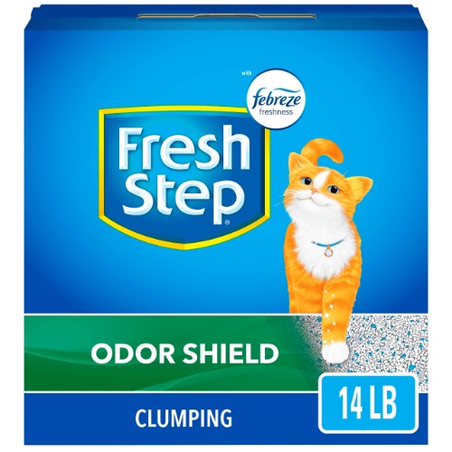Fresh Step Scented Litter with The Power of Febreze, Clumping Cat Litter - Odor Shield