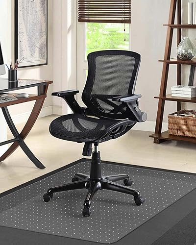 KALAHOL PVC Office Chair Mat for Carpet Floor, 90x120 cm (3'x4') Non-slip Carpet Protector Chair Mat, Rectangular Floor Protectors for Chairs, Transparent Clear Chair Floor Protectors - 90x120cm (3'x4') for Carpet