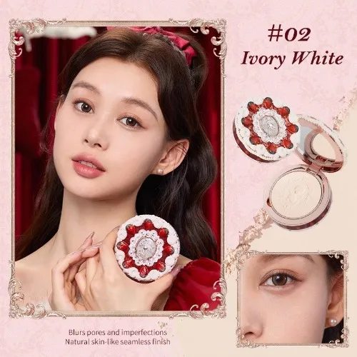 Flower Knows Strawberry Cupid Collection Pressed Powder