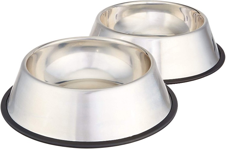 2 Dog Bowls, Stainless Steel