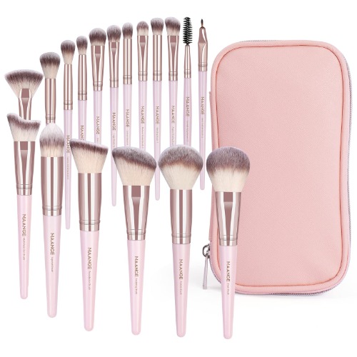 Makeup Brushes 18Pcs, Pink