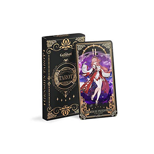 Hanaiette Genshin Impact periphere Tarotkarte Spiel Charaktere HD Voller Satz von Tarotkarten (22pcs) (LZH-1188) - 22 Stück.